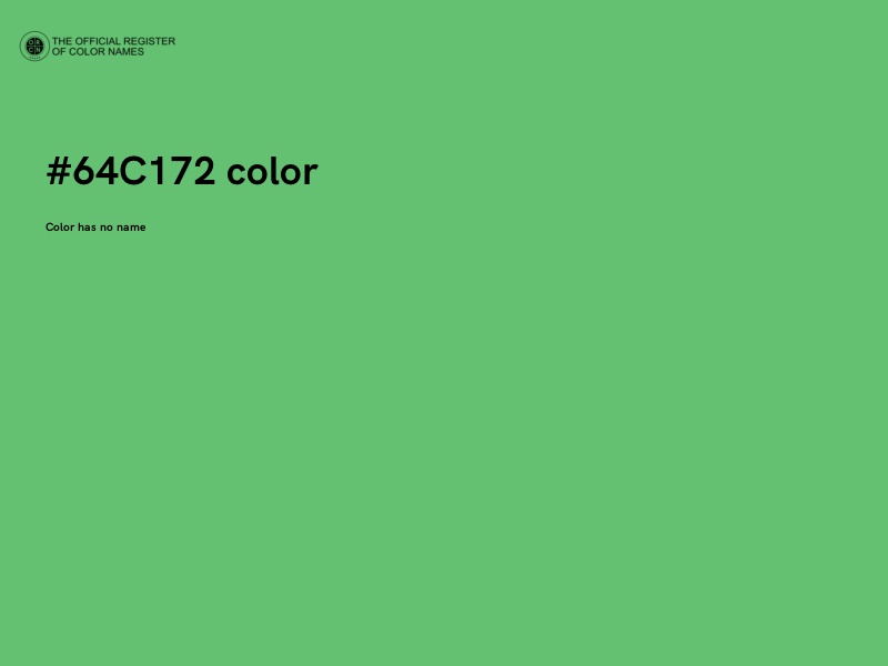 #64C172 color image