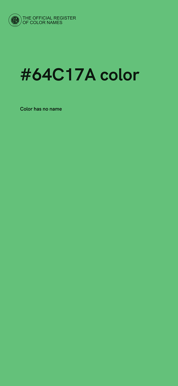 #64C17A color image