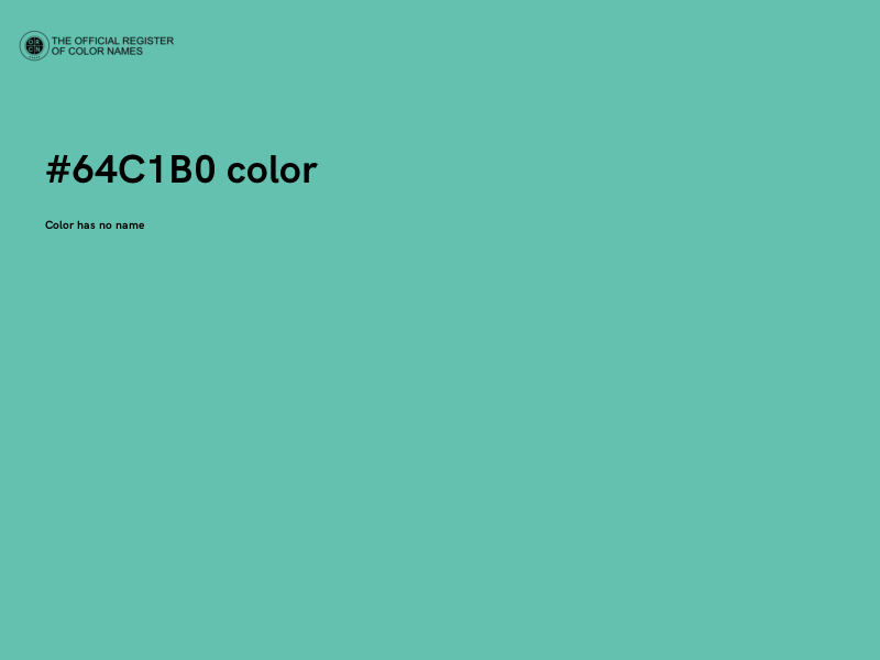#64C1B0 color image