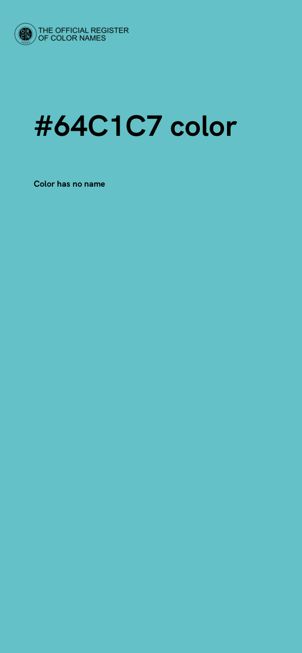 #64C1C7 color image