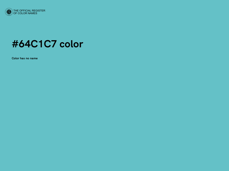 #64C1C7 color image