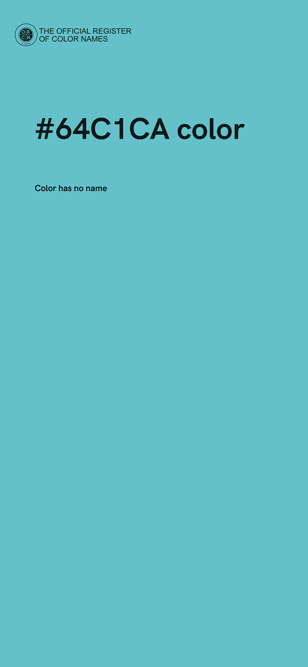 #64C1CA color image