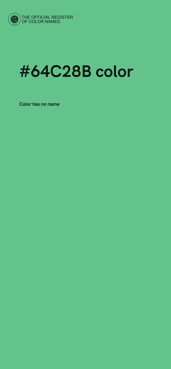 #64C28B color image
