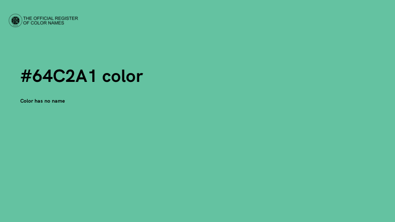 #64C2A1 color image