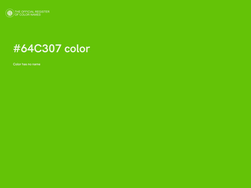 #64C307 color image