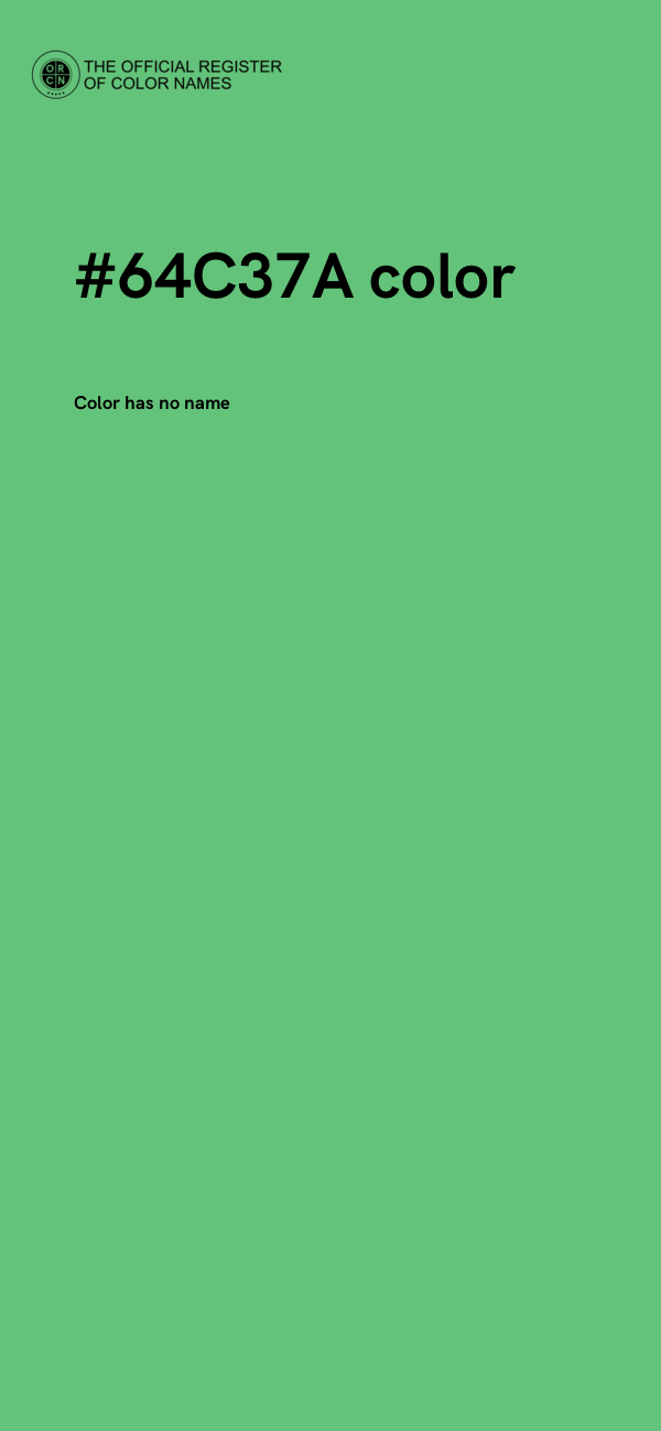 #64C37A color image