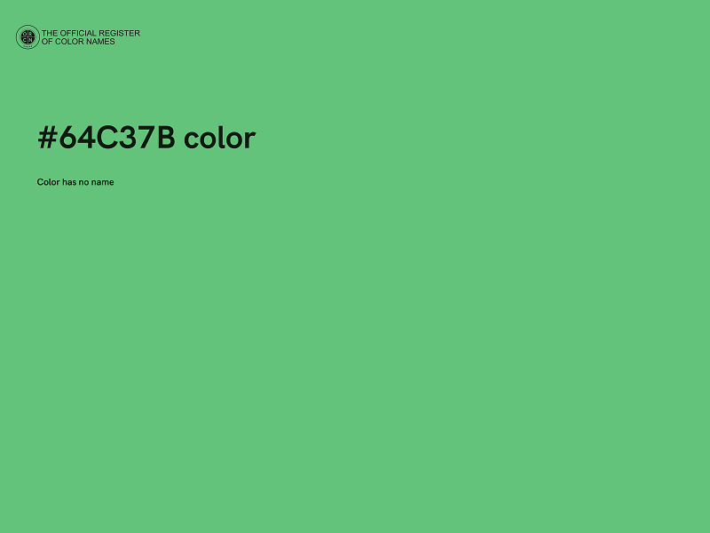 #64C37B color image