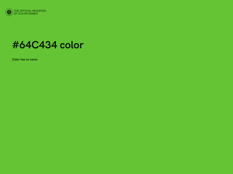 #64C434 color image