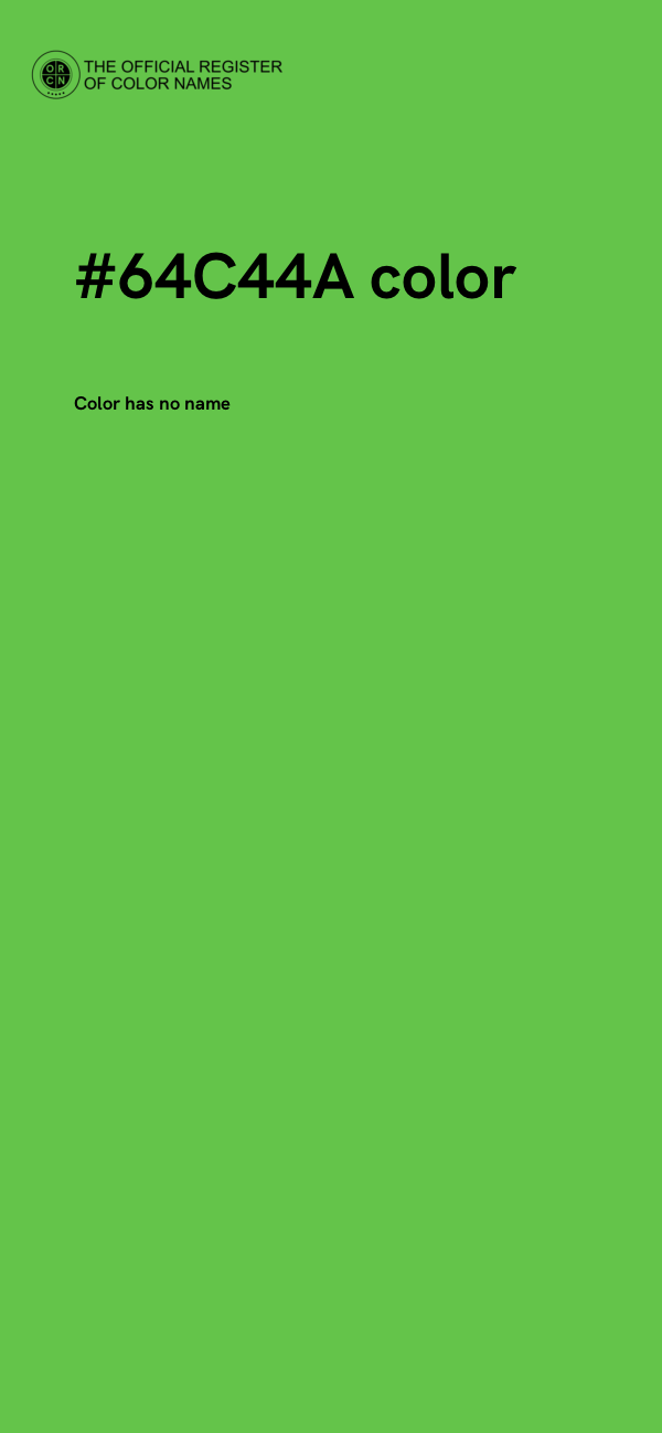 #64C44A color image