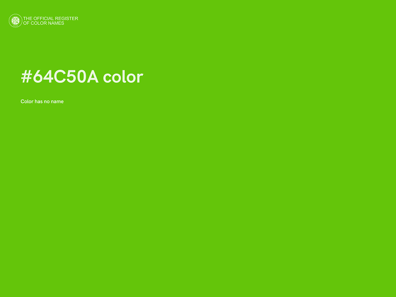 #64C50A color image