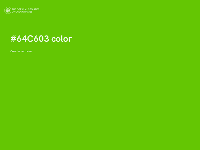 #64C603 color image
