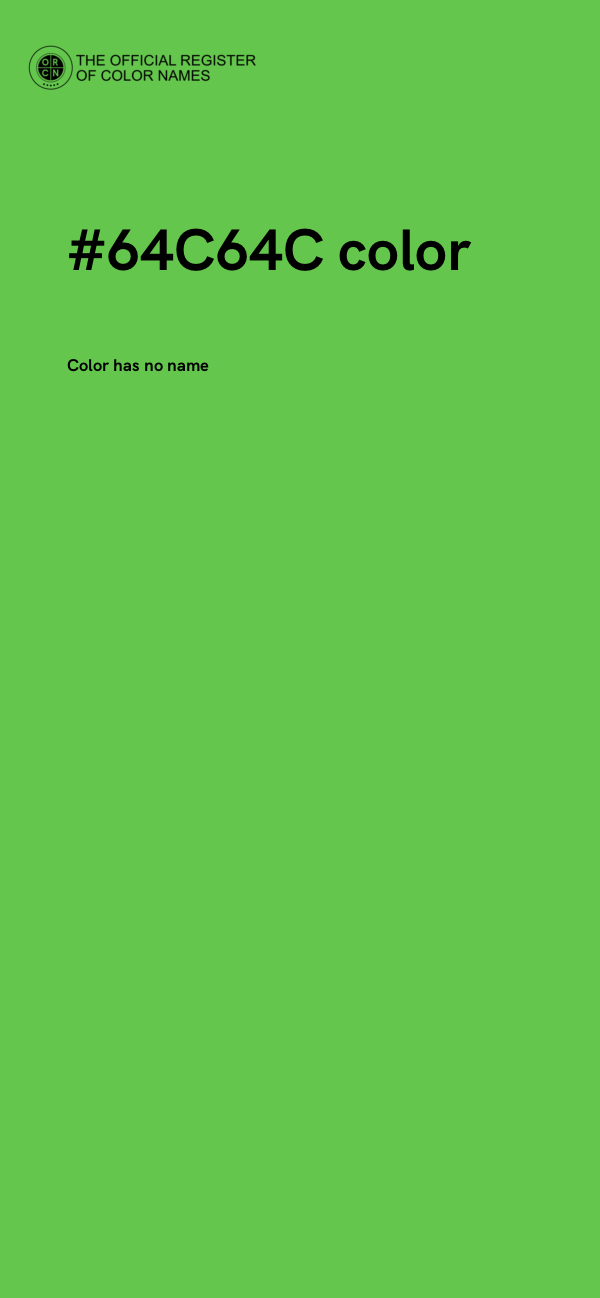 #64C64C color image
