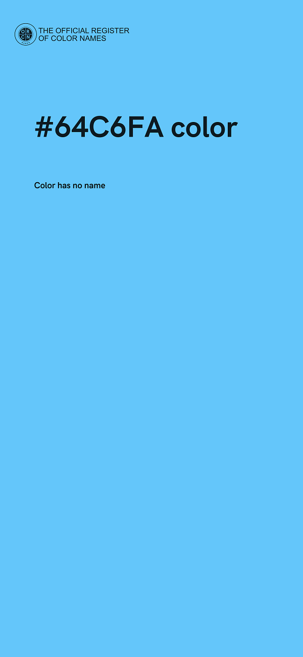 #64C6FA color image
