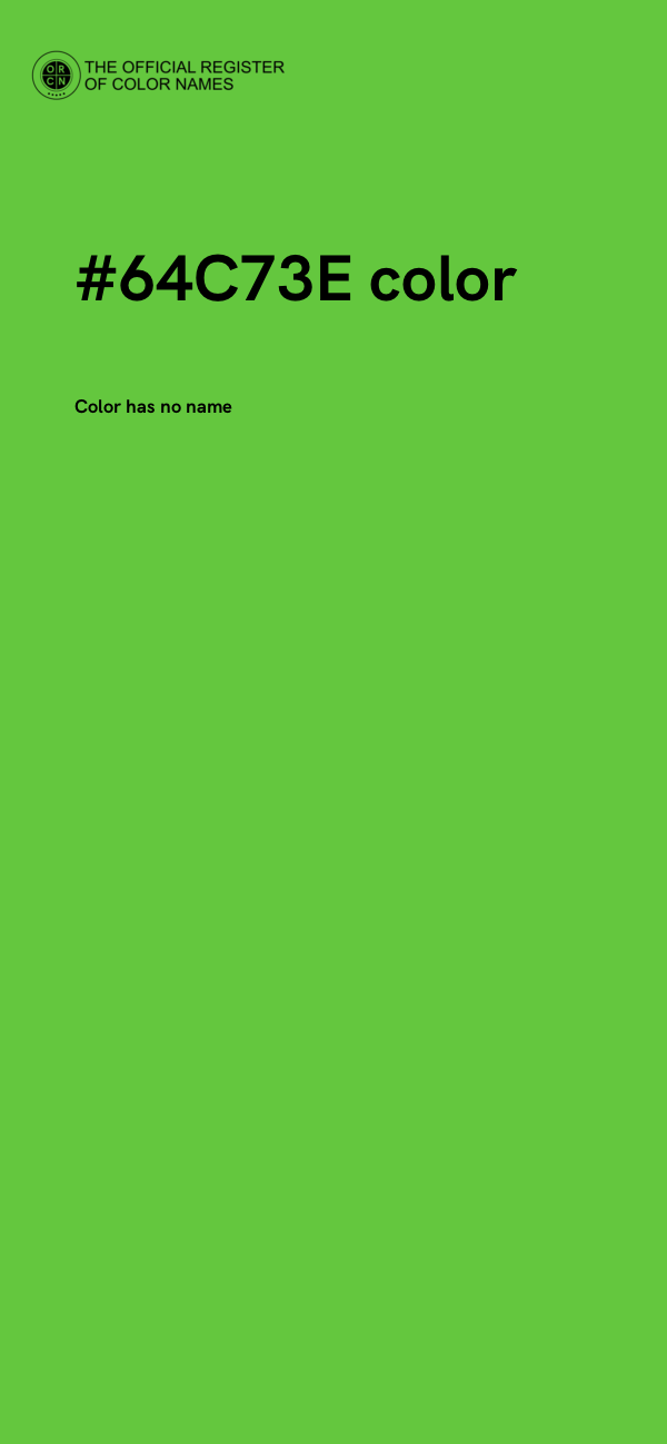#64C73E color image