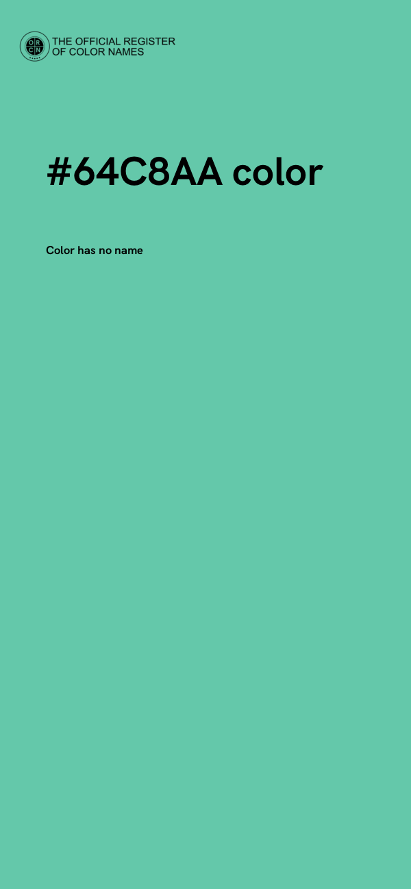 #64C8AA color image