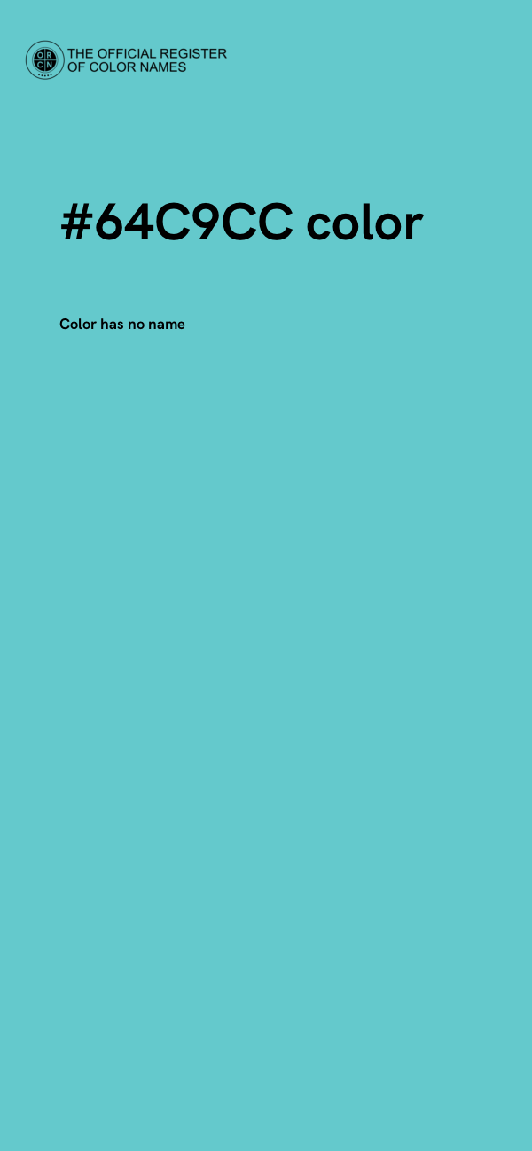 #64C9CC color image