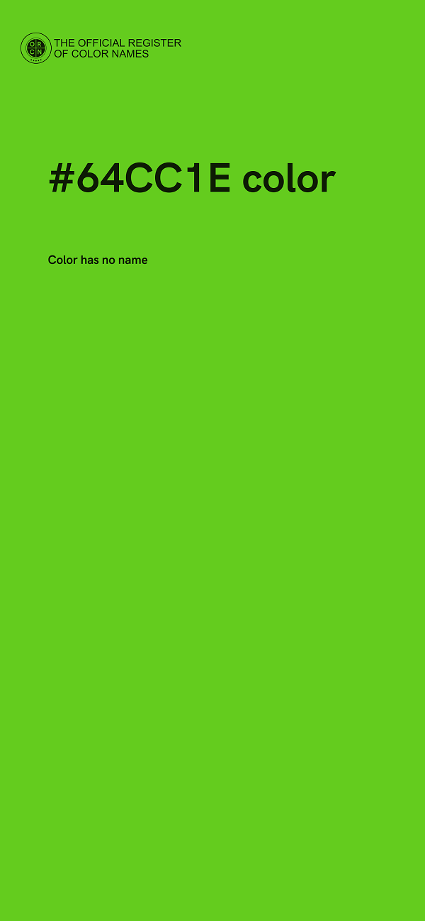 #64CC1E color image