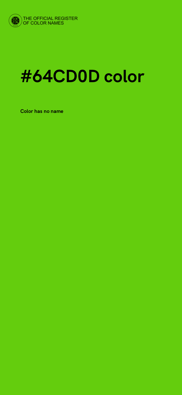 #64CD0D color image