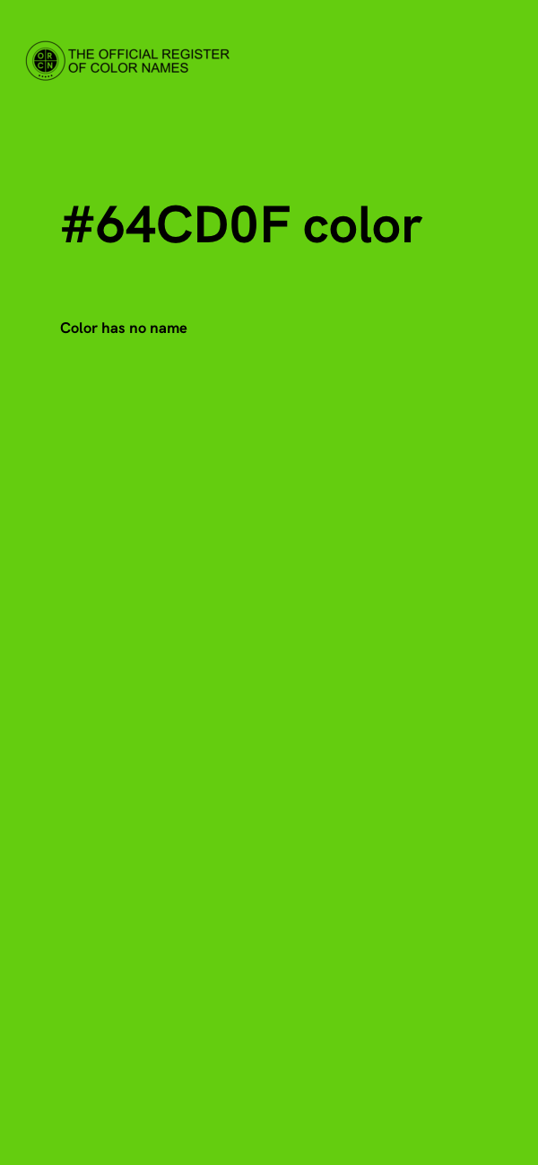 #64CD0F color image