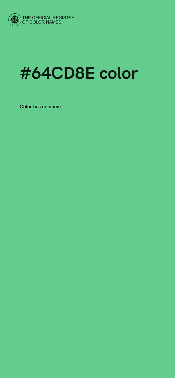 #64CD8E color image