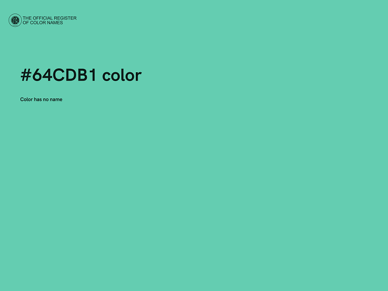#64CDB1 color image