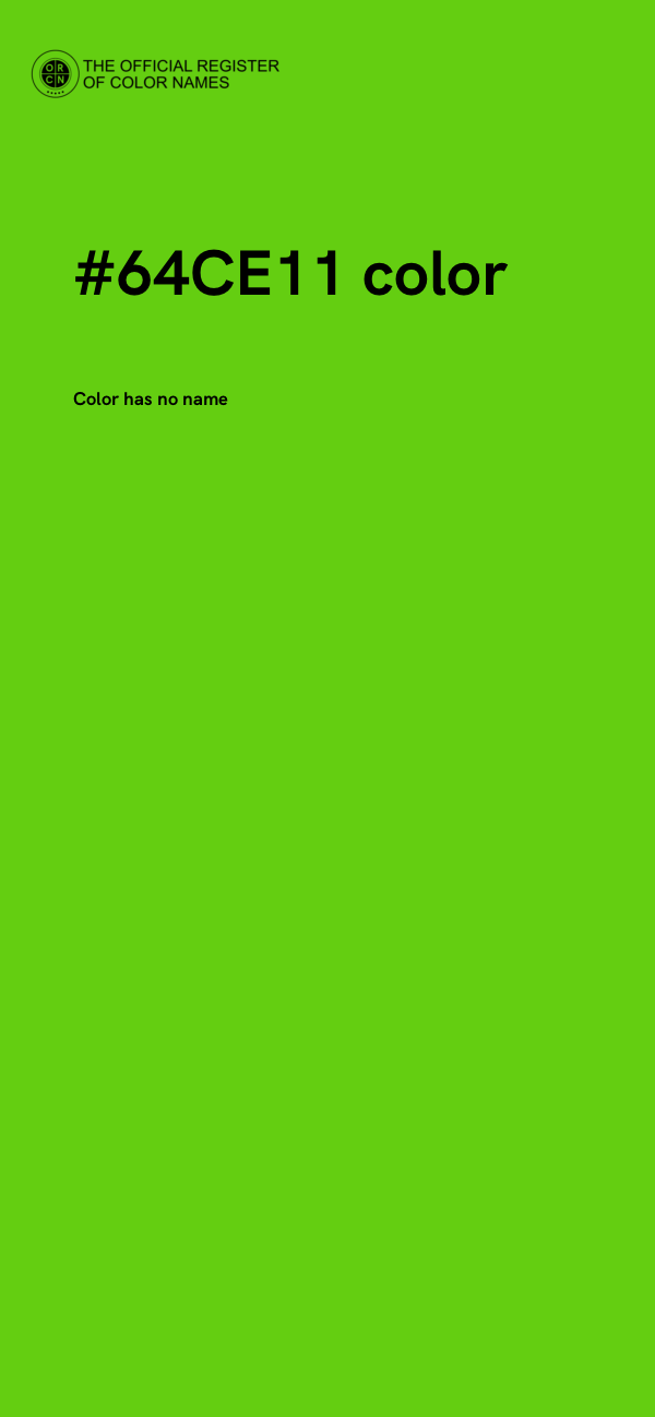 #64CE11 color image