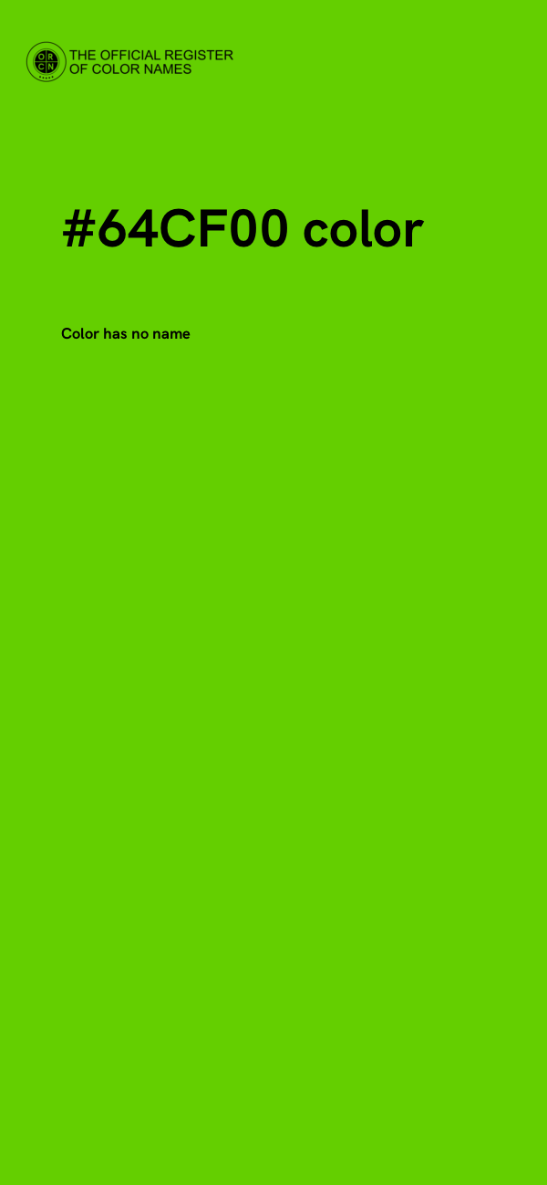 #64CF00 color image