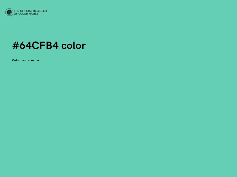 #64CFB4 color image