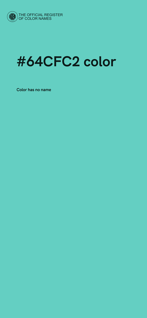 #64CFC2 color image