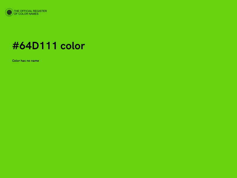 #64D111 color image