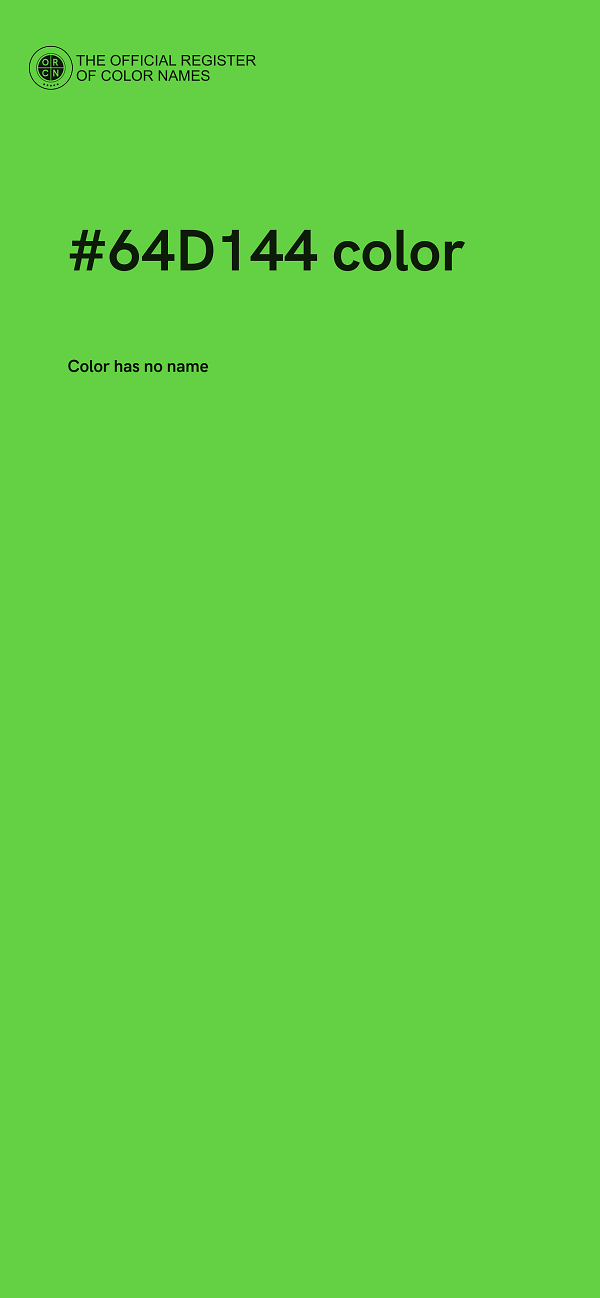 #64D144 color image