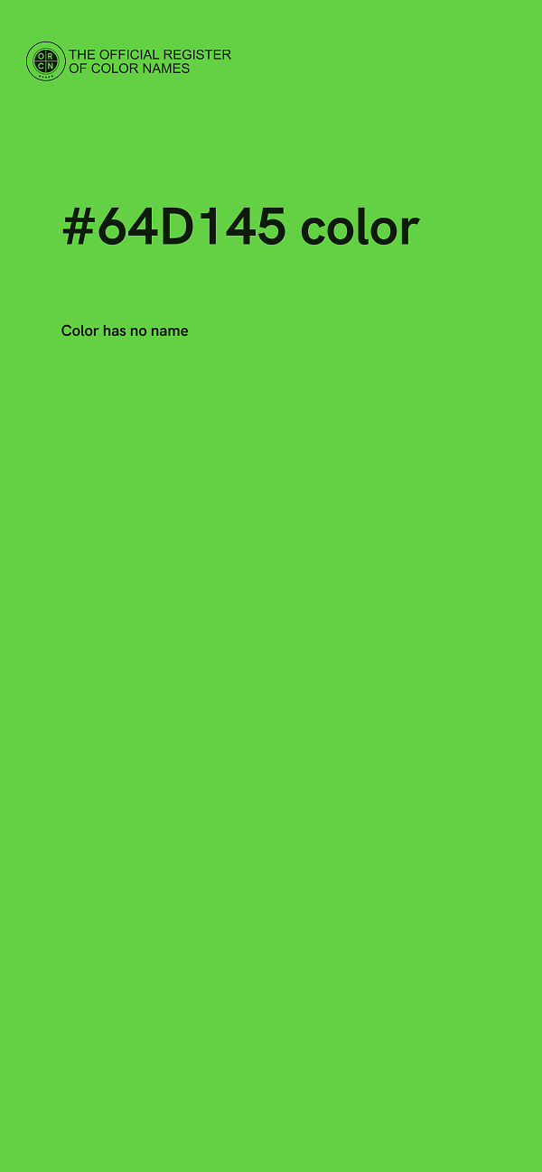 #64D145 color image