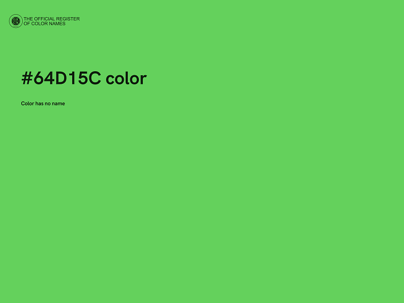 #64D15C color image