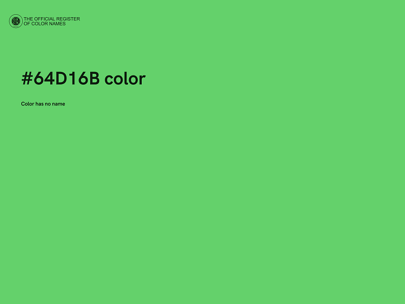 #64D16B color image