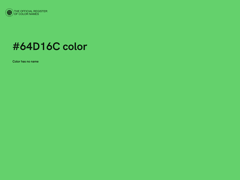 #64D16C color image