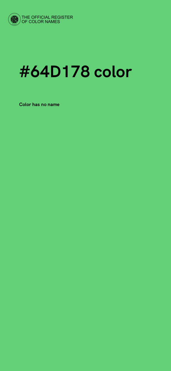 #64D178 color image