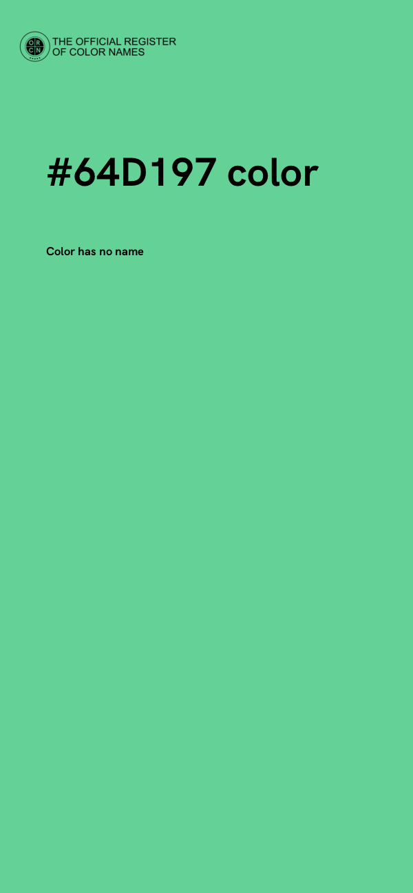 #64D197 color image