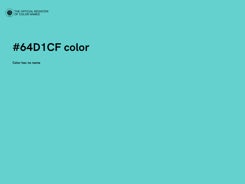 #64D1CF color image