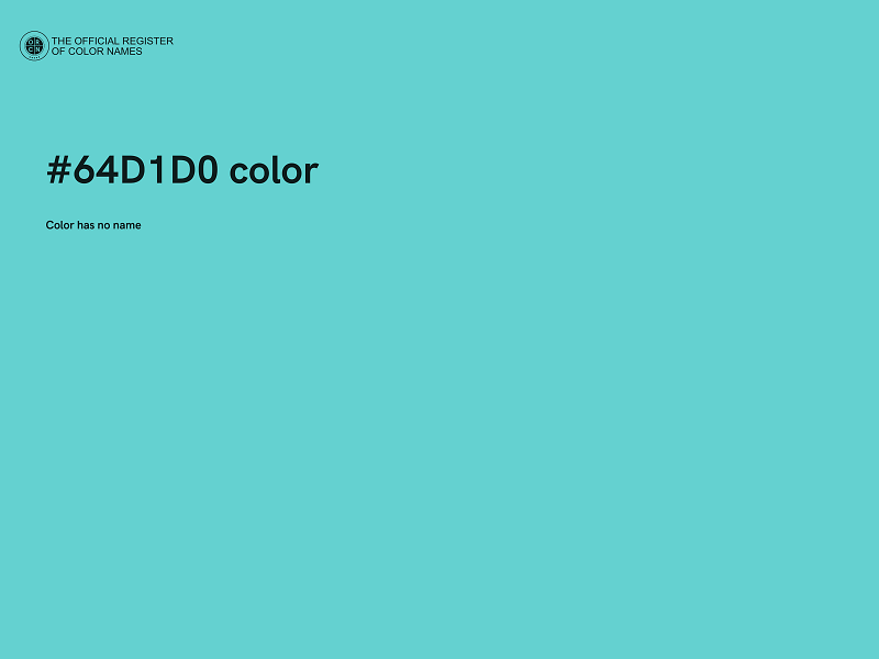 #64D1D0 color image