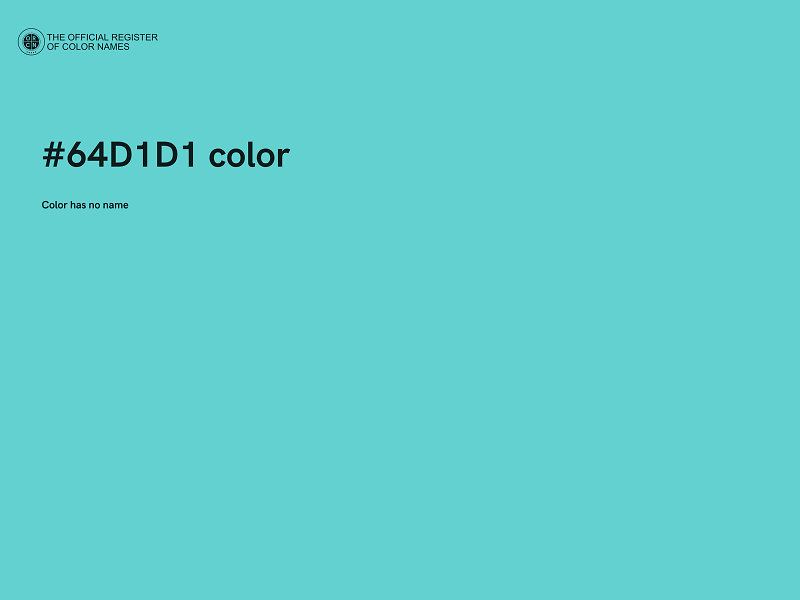 #64D1D1 color image