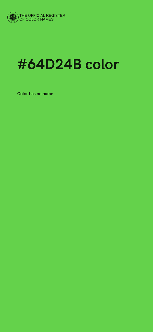 #64D24B color image