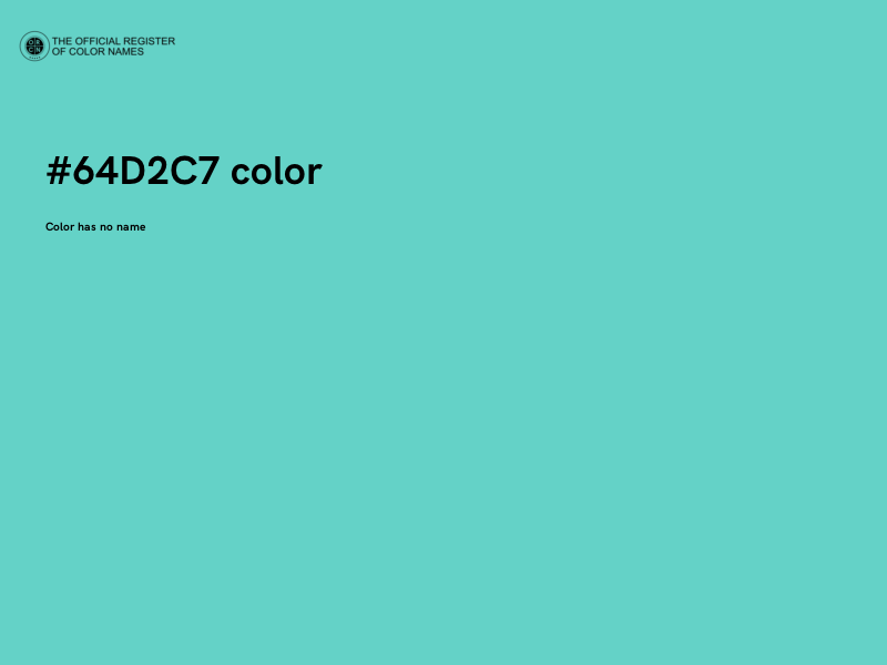 #64D2C7 color image