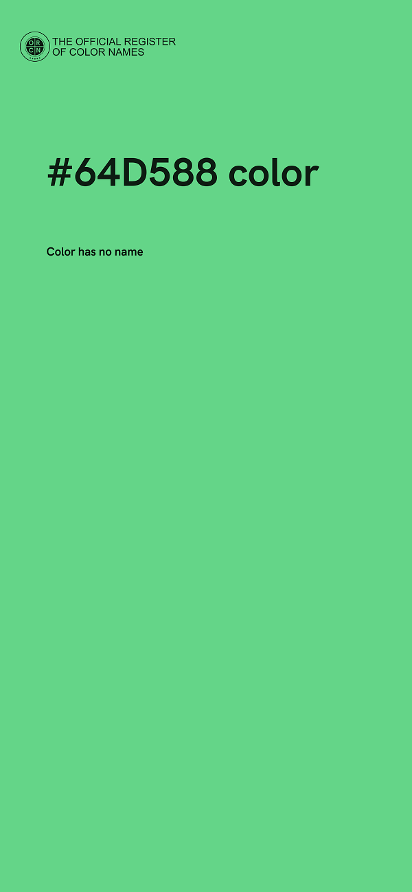 #64D588 color image