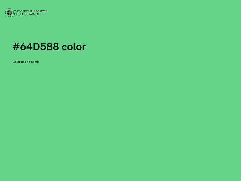 #64D588 color image