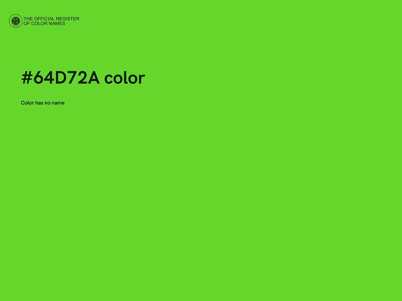 #64D72A color image