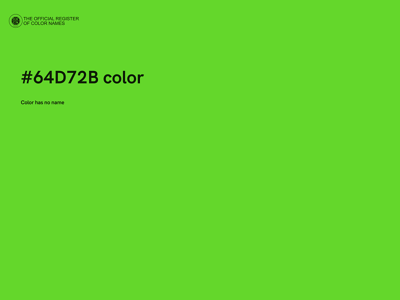 #64D72B color image