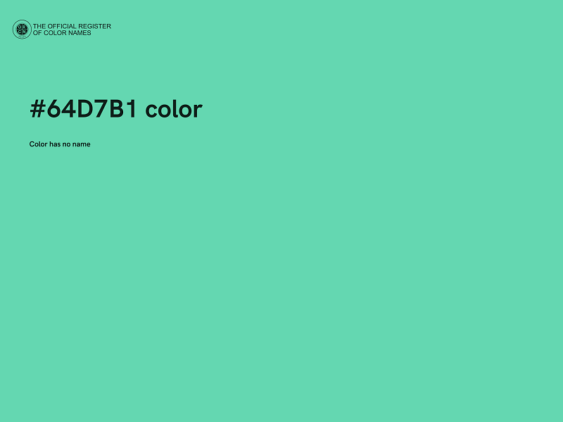 #64D7B1 color image