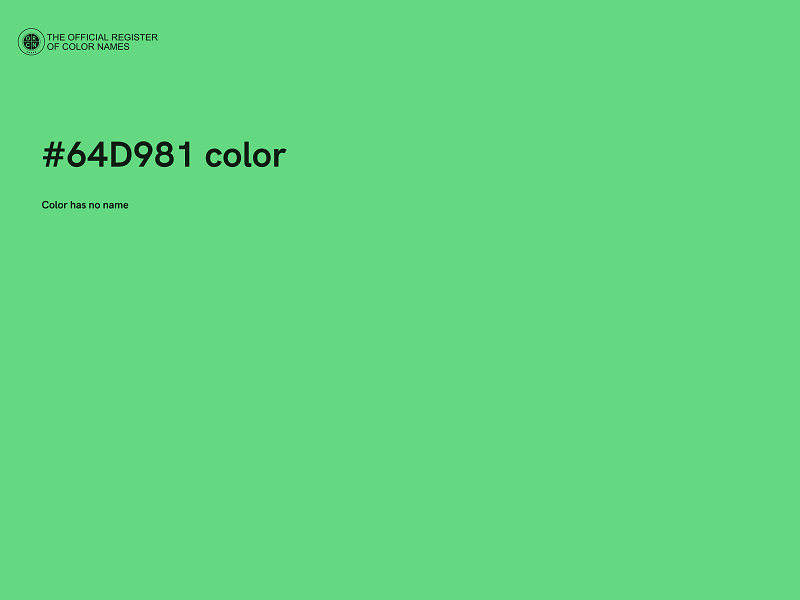 #64D981 color image