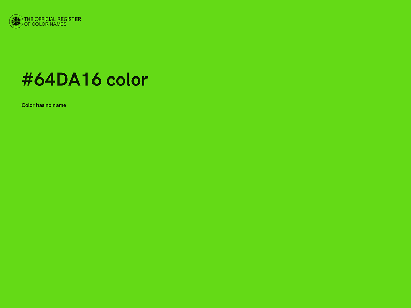 #64DA16 color image