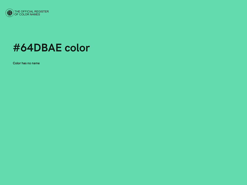 #64DBAE color image